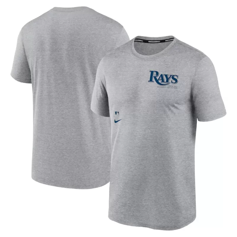 Men's Tampa Bay Rays Nike Heather Charcoal Authentic Collection Early Work Tri-Blend Performance T-Shirt Men's Tampa Bay Rays Nike Heather Charcoal Authentic Collection Early Work Tri-Blend Performance T-Shirt