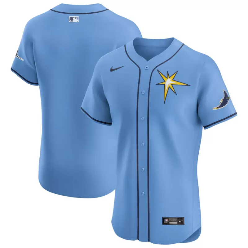 Men's Tampa Bay Rays Nike Light Blue Alternate Vapor Premier Elite Patch Jersey Men's Tampa Bay Rays Nike Light Blue Alternate Vapor Premier Elite Patch Jersey