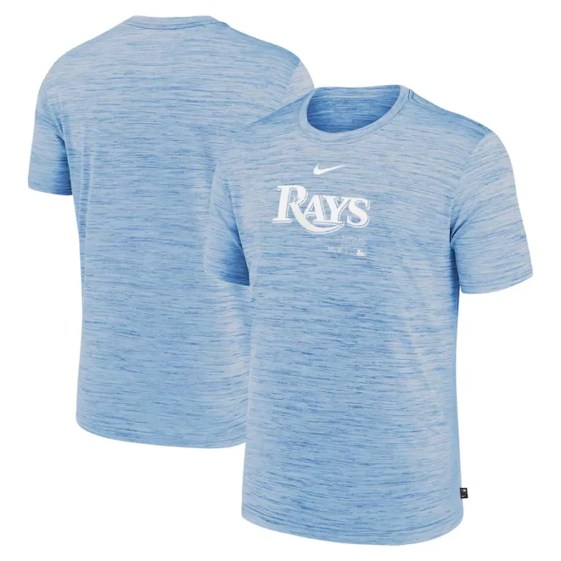 Men's Tampa Bay Rays Nike Light Blue Authentic Collection Velocity Performance Practice T-Shirt Men's Tampa Bay Rays Nike Light Blue Authentic Collection Velocity Performance Practice T-Shirt