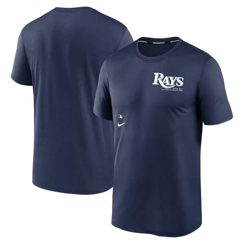 Men's Tampa Bay Rays Nike Navy Authentic Collection Early Work Tri-Blend Performance T-Shirt Men's Tampa Bay Rays Nike Navy Authentic Collection Early Work Tri-Blend Performance T-Shirt