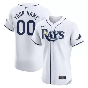 Men's Tampa Bay Rays Nike White Home Elite Custom Jersey Men's Tampa Bay Rays Nike White Home Elite Custom Jersey
