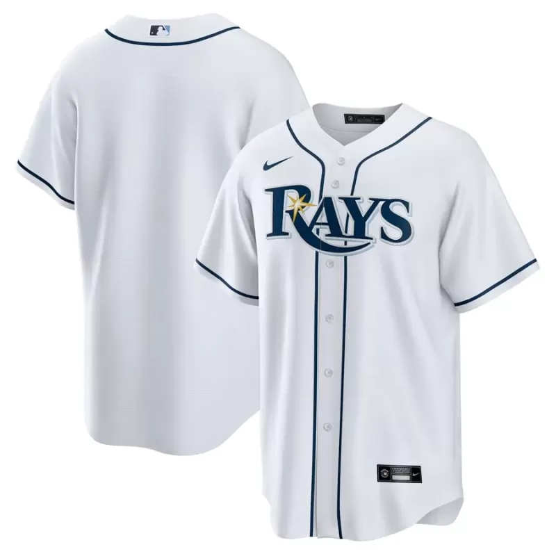 Men's Tampa Bay Rays Nike White Home Replica Team Jersey Men's Tampa Bay Rays Nike White Home Replica Team Jersey