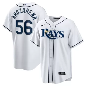 Men's Tampa Bay Rays Randy Arozarena Nike White Replica Player Jersey Men's Tampa Bay Rays Randy Arozarena Nike White Replica Player Jersey
