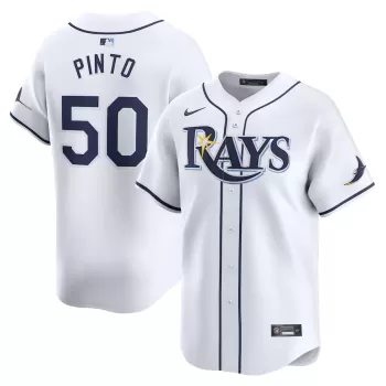 Men's Tampa Bay Rays Rene Pinto Nike White Home Limited Player Jersey Men's Tampa Bay Rays Rene Pinto Nike White Home Limited Player Jersey