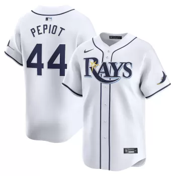 Men's Tampa Bay Rays Ryan Pepiot Nike White Home Limited Player Jersey Men's Tampa Bay Rays Ryan Pepiot Nike White Home Limited Player Jersey