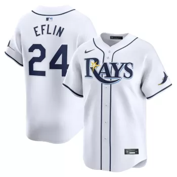 Men's Tampa Bay Rays Zach Eflin Nike White Home Limited Player Jersey Men's Tampa Bay Rays Zach Eflin Nike White Home Limited Player Jersey