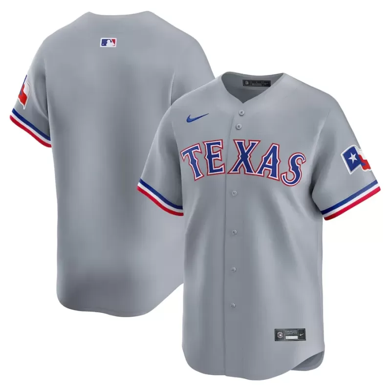 Men's Texas Rangers Nike Gray Away Limited Jersey Men's Texas Rangers Nike Gray Away Limited Jersey