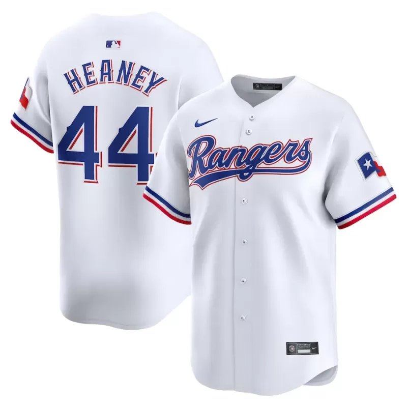 Men's Texas Rangers Andrew Heaney Nike White Home Limited Player Jersey Men's Texas Rangers Andrew Heaney Nike White Home Limited Player Jersey