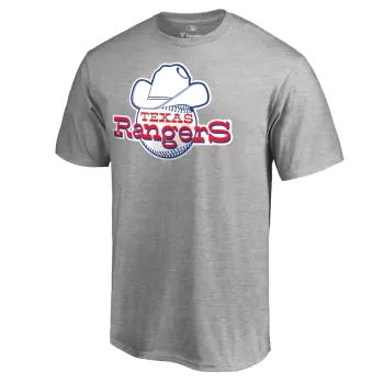 Men's Texas Rangers Ash Cooperstown Collection Forbes T-Shirt Men's Texas Rangers Ash Cooperstown Collection Forbes T-Shirt