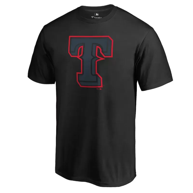 Men's Texas Rangers Black Taylor T-Shirt Men's Texas Rangers Black Taylor T-Shirt