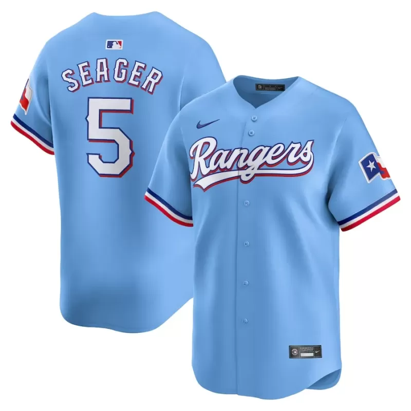 Men's Texas Rangers Corey Seager Nike Light Blue Alternate Limited Player Jersey Men's Texas Rangers Corey Seager Nike Light Blue Alternate Limited Player Jersey