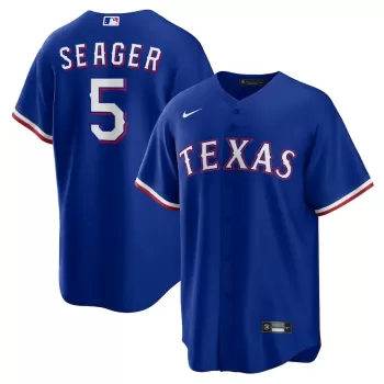 Men's Texas Rangers Corey Seager Nike Royal Alternate Replica Player Jersey Men's Texas Rangers Corey Seager Nike Royal Alternate Replica Player Jersey