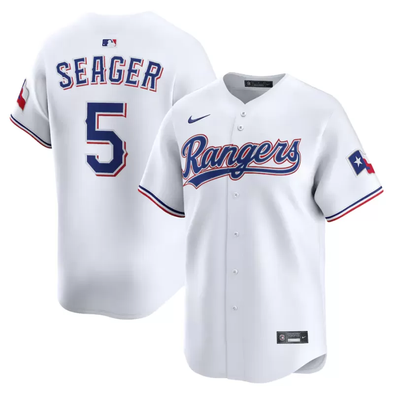 Men's Texas Rangers Corey Seager Nike White Alternate Limited Player Jersey Men's Texas Rangers Corey Seager Nike White Alternate Limited Player Jersey