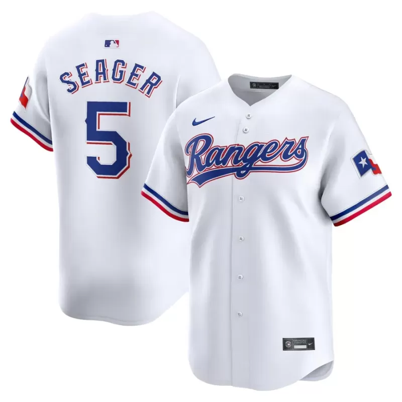 Men's Texas Rangers Corey Seager Nike White Home Limited Player Jersey Men's Texas Rangers Corey Seager Nike White Home Limited Player Jersey