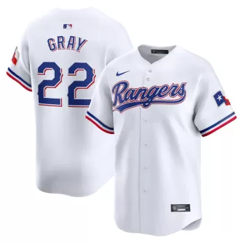 Men's Texas Rangers Jon Gray Nike White Home Limited Player Jersey
