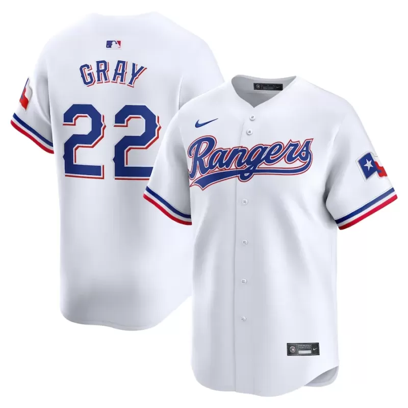 Men's Texas Rangers Jon Gray Nike White Home Limited Player Jersey