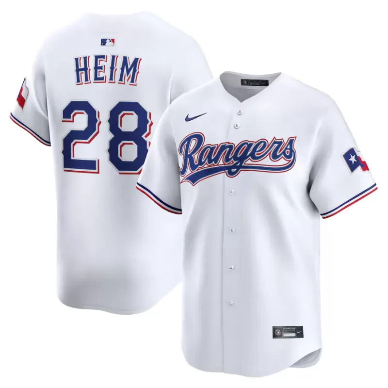 Men's Texas Rangers Jonah Heim Nike White Alternate Limited Player Jersey Men's Texas Rangers Jonah Heim Nike White Alternate Limited Player Jersey