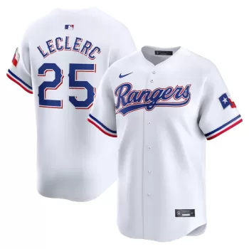 Men's Texas Rangers Jose Leclerc Nike White Home Limited Player Jersey Men's Texas Rangers Jose Leclerc Nike White Home Limited Player Jersey