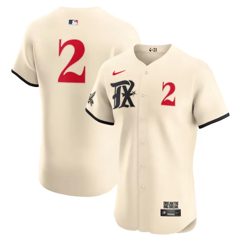 Men's Texas Rangers Marcus Semien Nike Cream City Connect Elite Player Jersey Men's Texas Rangers Marcus Semien Nike Cream City Connect Elite Player Jersey