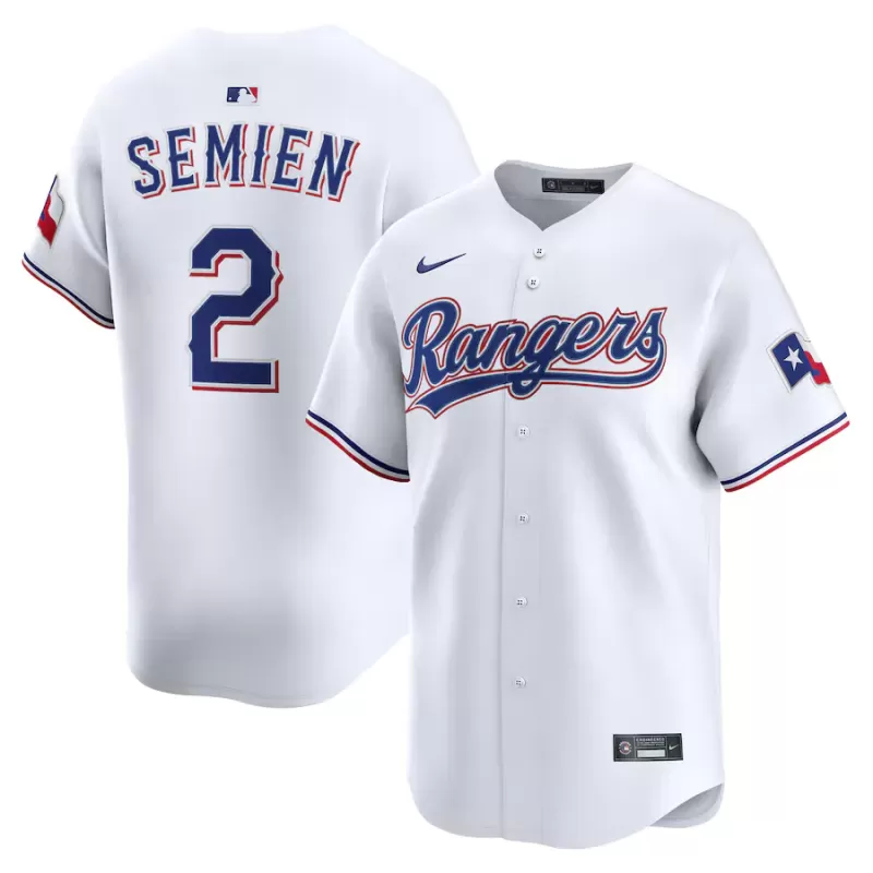 Men's Texas Rangers Marcus Semien Nike White Alternate Limited Player Jersey Men's Texas Rangers Marcus Semien Nike White Alternate Limited Player Jersey