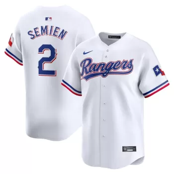 Men's Texas Rangers Marcus Semien Nike White Home Limited Player Jersey