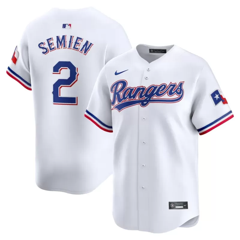 Men's Texas Rangers Marcus Semien Nike White Home Limited Player Jersey Men's Texas Rangers Marcus Semien Nike White Home Limited Player Jersey