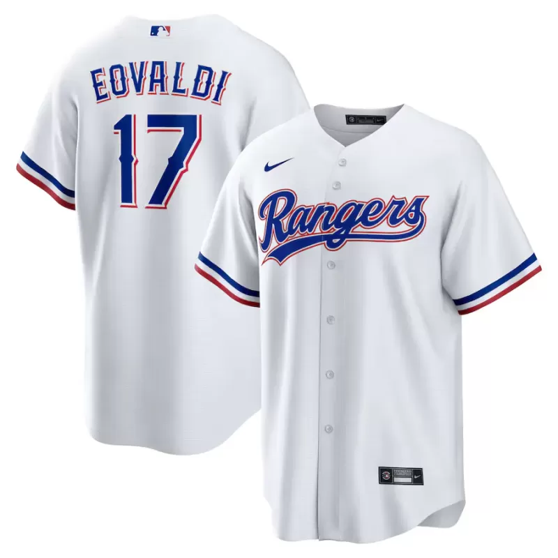 Men's Texas Rangers Nathan Eovaldi Nike White Home Replica Jersey Men's Texas Rangers Nathan Eovaldi Nike White Home Replica Jersey