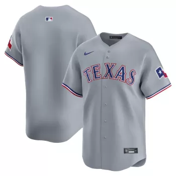 Men's Texas Rangers Nike Gray Road Limited Jersey