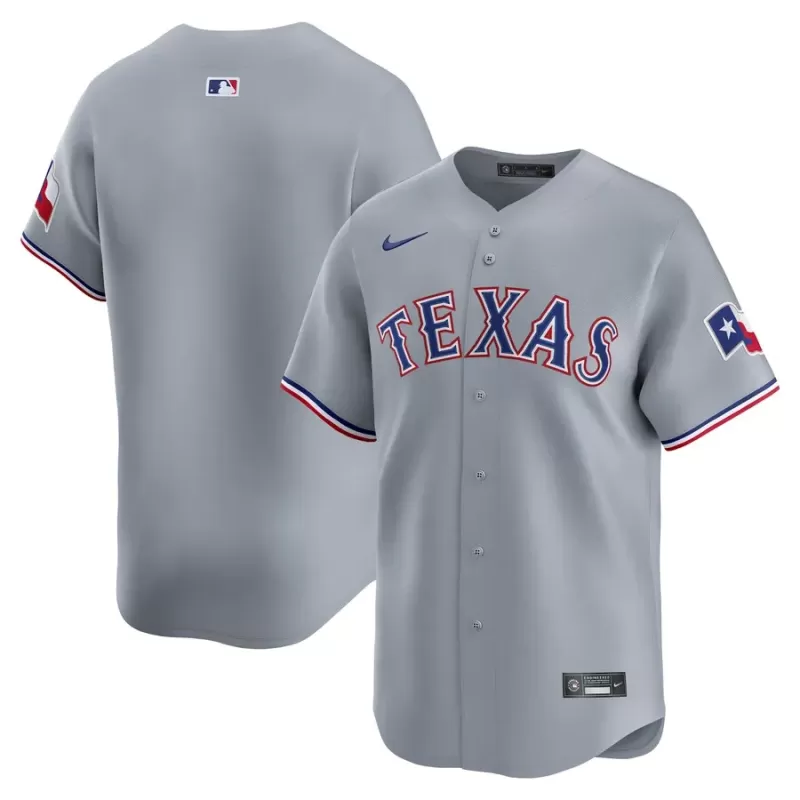 Men's Texas Rangers Nike Gray Road Limited Jersey Men's Texas Rangers Nike Gray Road Limited Jersey