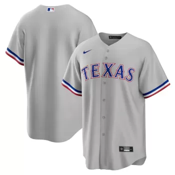 Men's Texas Rangers Nike Gray Road Replica Team Jersey