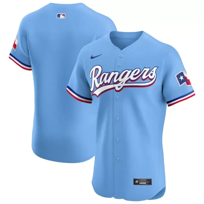 Men's Texas Rangers Nike Light Blue Alternate Vapor Premier Elite Patch Jersey Men's Texas Rangers Nike Light Blue Alternate Vapor Premier Elite Patch Jersey