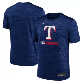 Men's Texas Rangers Nike Royal Authentic Collection Velocity Performance Practice T-Shirt