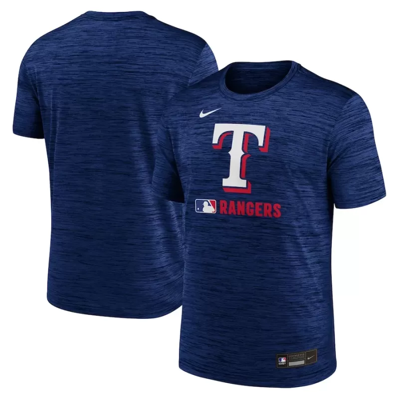 Men's Texas Rangers Nike Royal Authentic Collection Velocity Performance Practice T-Shirt Men's Texas Rangers Nike Royal Authentic Collection Velocity Performance Practice T-Shirt
