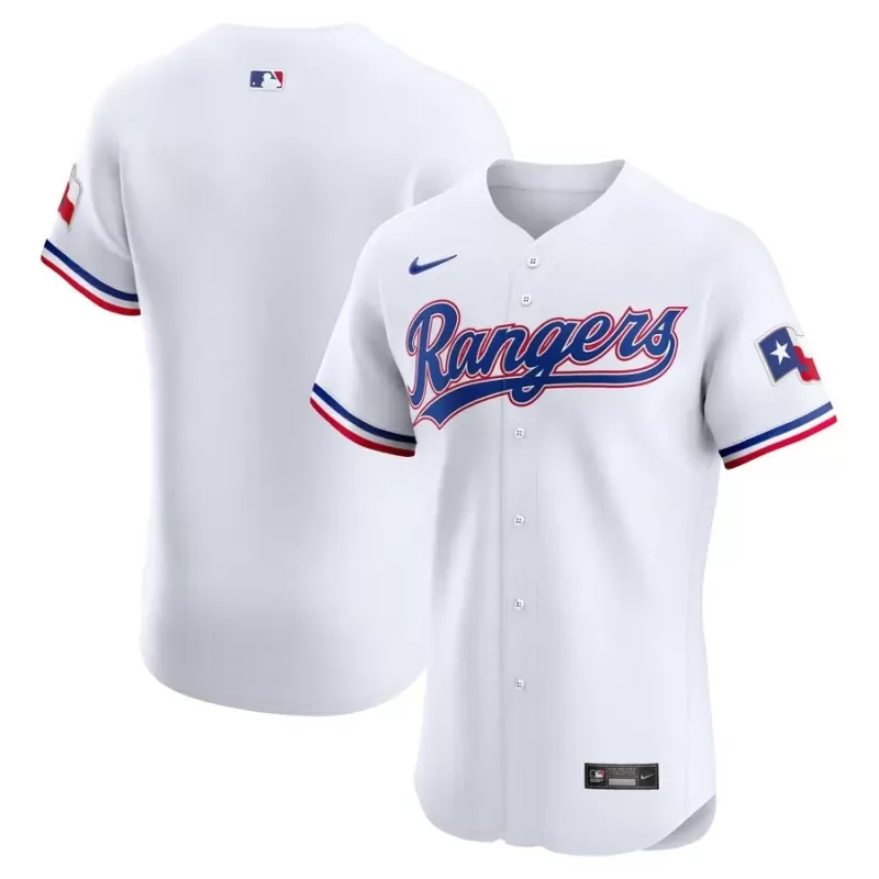 Men's Texas Rangers Nike White Home Elite Jersey Men's Texas Rangers Nike White Home Elite Jersey