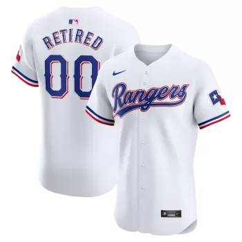 Men's Texas Rangers Nike White Home Elite Pick-A-Player Retired Roster Jersey