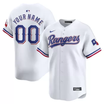 Men's Texas Rangers Nike White Home Limited Custom Jersey Men's Texas Rangers Nike White Home Limited Custom Jersey