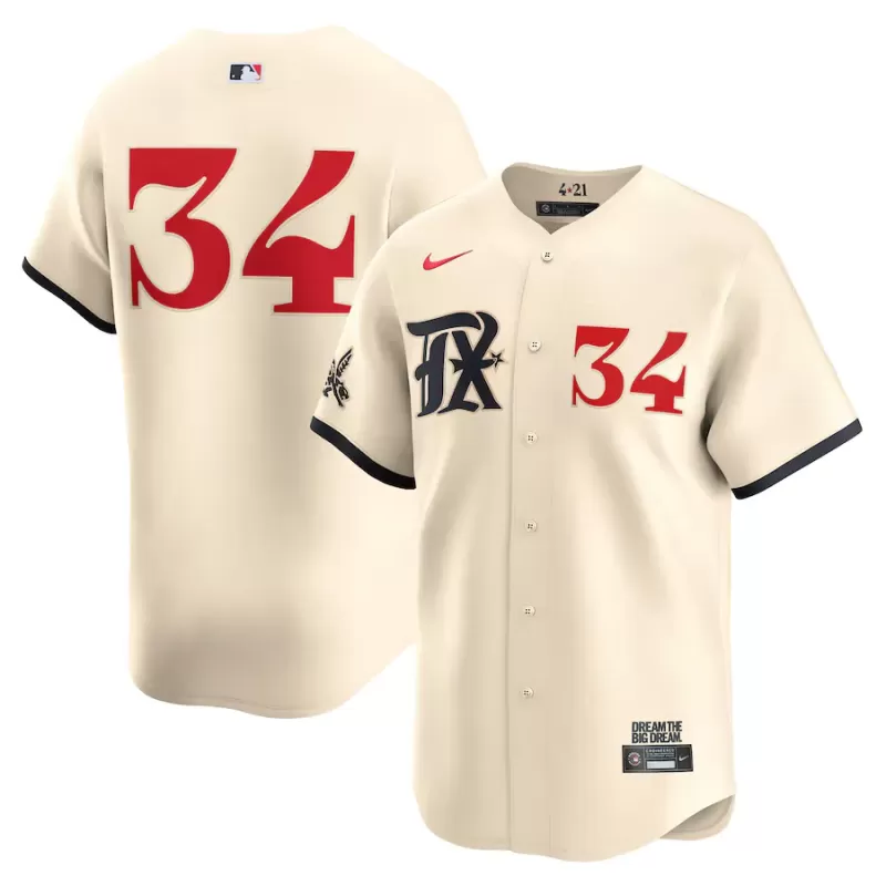 Men's Texas Rangers Nolan Ryan Nike Natural City Connect Limited Player Jersey Men's Texas Rangers Nolan Ryan Nike Natural City Connect Limited Player Jersey