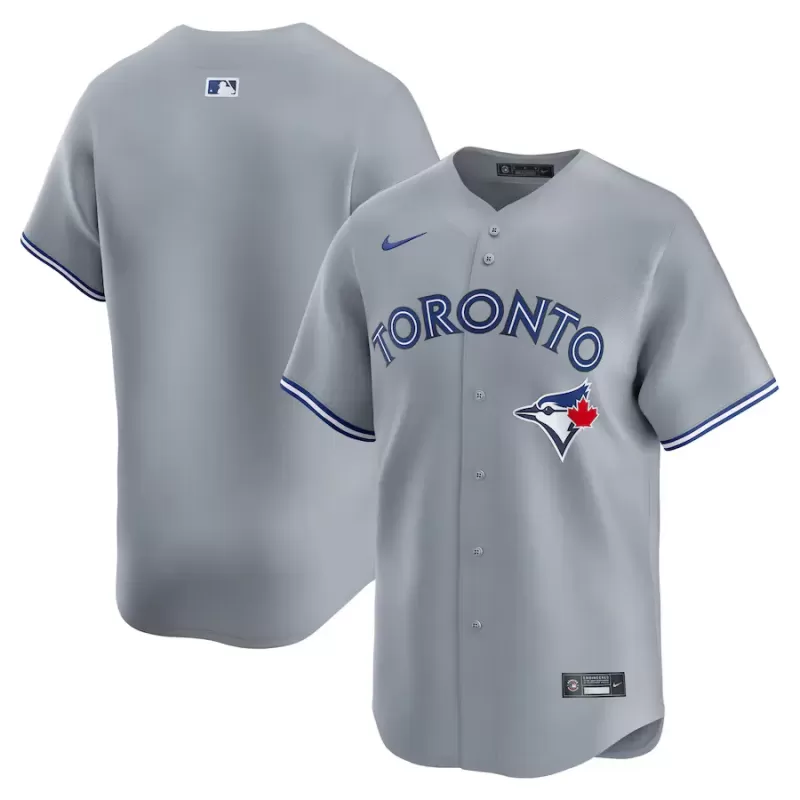 Men's Toronto Blue Jays Nike Gray Away Limited Jersey Men's Toronto Blue Jays Nike Gray Away Limited Jersey