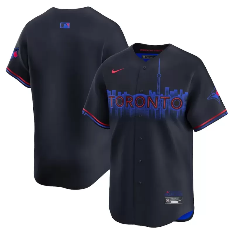 Men's Toronto Blue Jays Nike Navy 2024 City Connect Limited Jersey Men's Toronto Blue Jays Nike Navy 2024 City Connect Limited Jersey