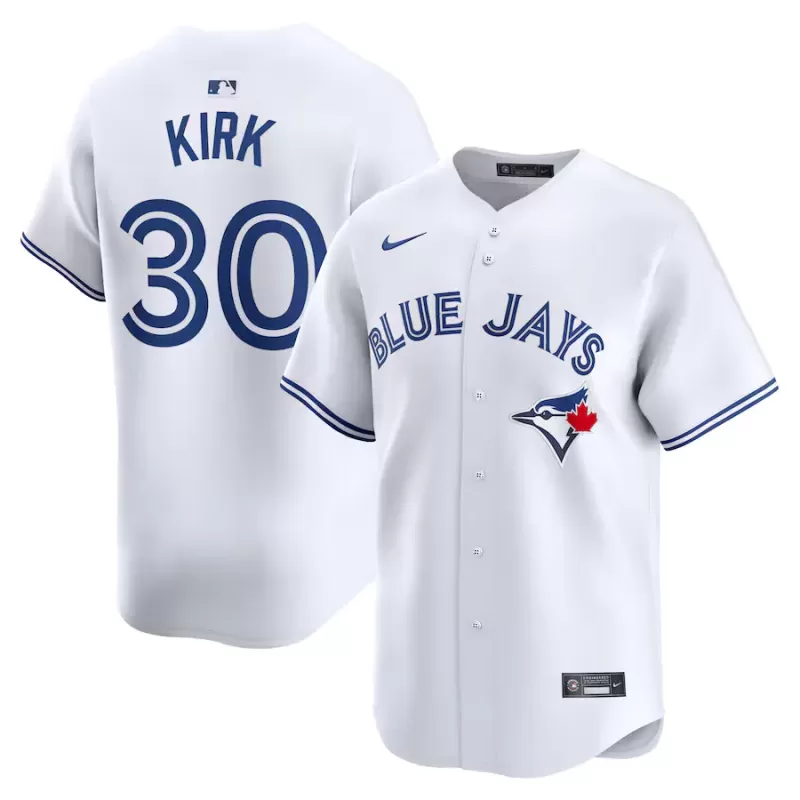 Men's Toronto Blue Jays Alejandro Kirk Nike White Home Limited Player Jersey Men's Toronto Blue Jays Alejandro Kirk Nike White Home Limited Player Jersey