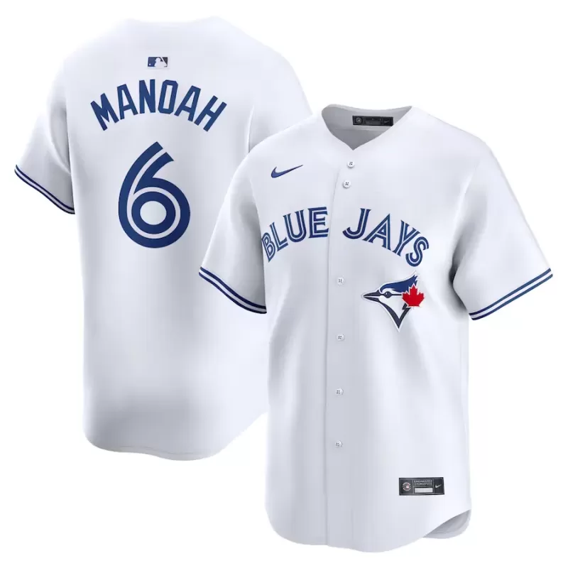 Men's Toronto Blue Jays Alek Manoah Nike White Home Limited Player Jersey Men's Toronto Blue Jays Alek Manoah Nike White Home Limited Player Jersey