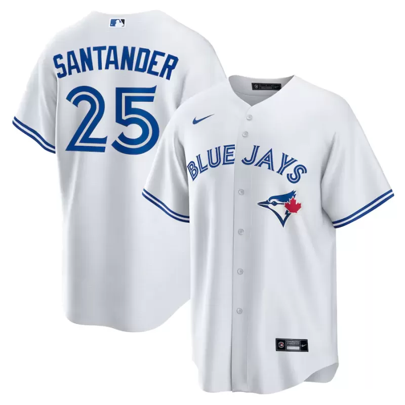 Men's Toronto Blue Jays Anthony Santander Nike White Home Replica Jersey Men's Toronto Blue Jays Anthony Santander Nike White Home Replica Jersey