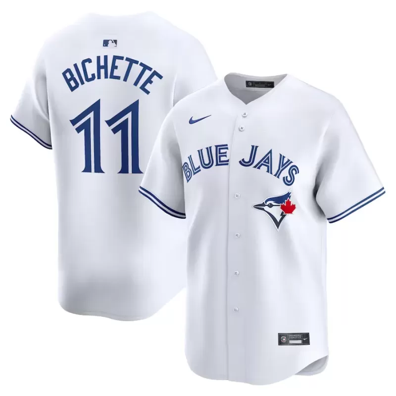 Men's Toronto Blue Jays Bo Bichette Nike White Home Limited Player Jersey Men's Toronto Blue Jays Bo Bichette Nike White Home Limited Player Jersey