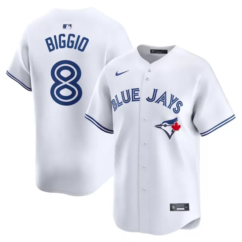 Men's Toronto Blue Jays Cavan Biggio Nike White Home Limited Player Jersey Men's Toronto Blue Jays Cavan Biggio Nike White Home Limited Player Jersey