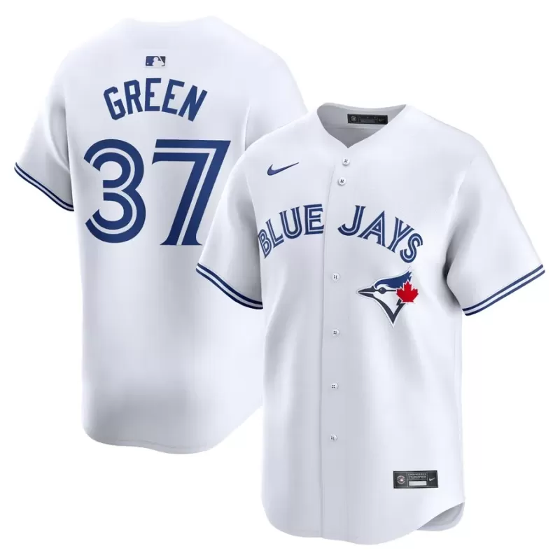Men's Toronto Blue Jays Chad Green Nike White Home Limited Player Jersey Men's Toronto Blue Jays Chad Green Nike White Home Limited Player Jersey