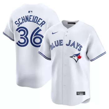 Men's Toronto Blue Jays Davis Schneider Nike White Home Limited Player Jersey