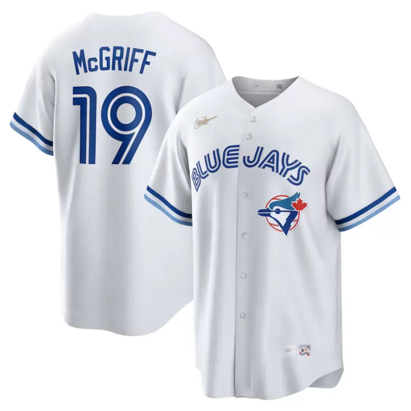 Men's Toronto Blue Jays Fred McGriff Nike White Cooperstown Collection 2023 Hall of Fame Inline Replica Jersey Men's Toronto Blue Jays Fred McGriff Nike White Cooperstown Collection 2023 Hall of Fame Inline Replica Jersey