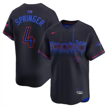 Men's Toronto Blue Jays George Springer Nike Blue City Connect Limited Player Jersey