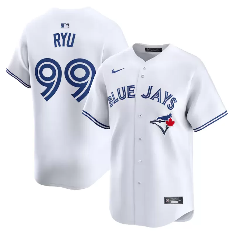 Men's Toronto Blue Jays Hyun Jin Ryu Nike White Home Limited Player Jersey