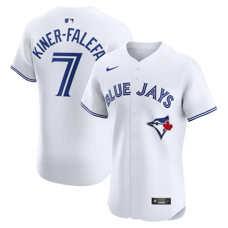 Men's Toronto Blue Jays Isiah Kiner-Falefa Nike White Home Elite Player Jersey Men's Toronto Blue Jays Isiah Kiner-Falefa Nike White Home Elite Player Jersey